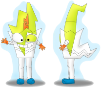 Przebranie w stylu figurki SuperZings Neon Blast - projekt