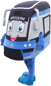 Maskotka w postaci Tramwaju MPK Wrocław