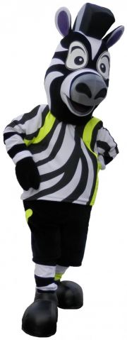 Kostium strój reklamowy przebranie Zebra Fluo