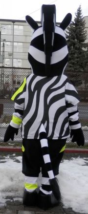 Strój reklamowy Zebra Fluo