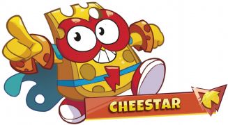 Kostium reklamowy inspirowany wyglądem figurki Cheestar Kazoom Kids SuperZings - projekt