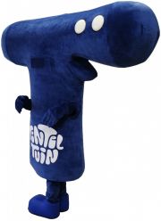 Maskotka pod postacią stylizowanego T