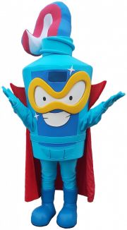 Strój reklamowy stylizowany na postać figurki Kid Shine SuperZings