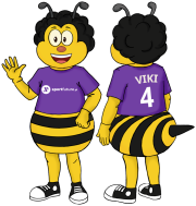 Strój reklamowy w formie pszczoły Pszczoła Viki Sportfuture - projekt