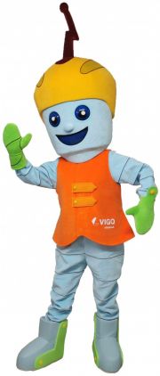 Robot jako kostium reklamowy bohater marki Ludzik Vigo