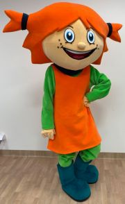 Dziewczyna kostium reklamowy