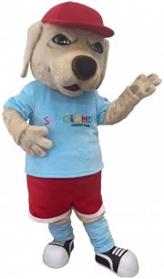 Elabika strój reklamowy pies w czerwonej czapce Labrador Segoland