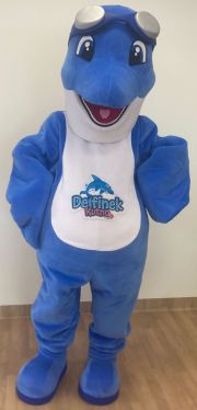 Niebieski delfin maskotka