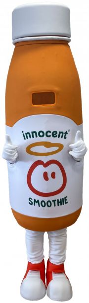 Elabika strój reklamowy butelka z białą zakrętką Innocent
