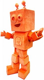Ludzik przebranie robot maskotka promocyjna