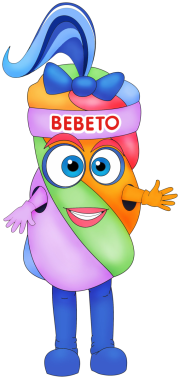 Gigantyczna wielobarwna maskotka Cukierek świderek Bebeto Elabika - projekt