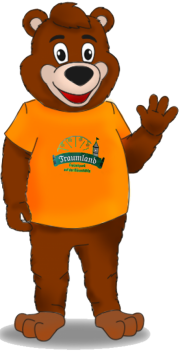 Elabika strój reklamowy kostium miś Traumland na zamówienie - projekt
