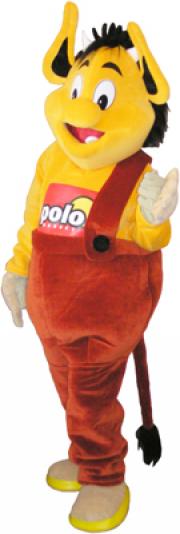 Elabika mascot costumes Devil poloMARKET
