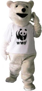 Elabika stroje reklamowe na zamówienie Miś WWF