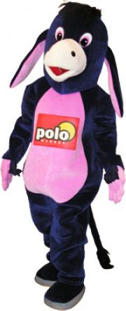 Elabika mascot costumes Donkey poloMARKET