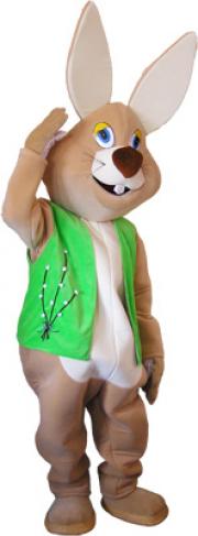 Elabika mascot costumes Rabbit wielkanocny beżowy