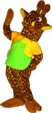 Elabika mascot costumes Giraffe Tesco