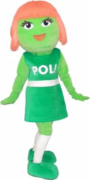 Elabika mascot costumes Girl Poli Grupa Azoty