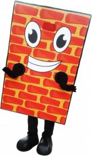 Elabika mascot costumes Mr. Wall SSPB