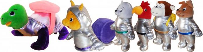 Elabika maskotki reklamowe Żółw Nawigator Space Mission Jajko Kinder Niespodzianka