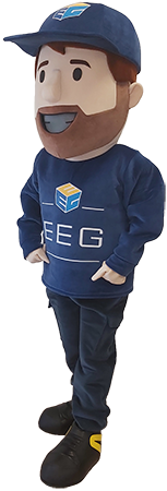 Chłopiec w granatowej bluzie Chłopak Wally EEG