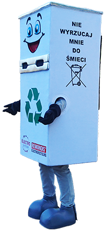 Elabika chodzące maskotki producent Lodówka Remondis Electrorecycling