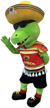 Elabika kostium krokodyla reklamowego Krokodyl El Sabor