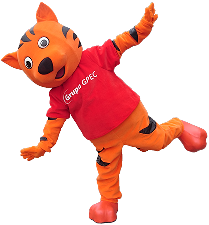 Elabika kostiumy reklamowe projektowane na zamówienie Tygrys GPEC