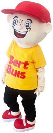Elabika maskotka w postaci personalizowanego chłopca Bert