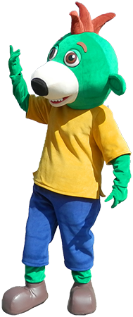 Elabika stroje reklamowe cena maskotki Treflik Trefliki