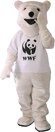 Elabika stroje reklamowe na zamówienie Miś WWF