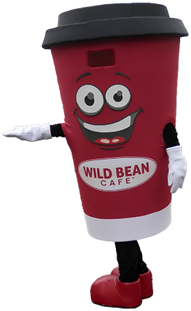 Kostiumy reklamowe producent Elabika Kubek Wild Bean Cafe
