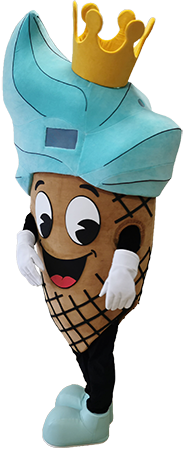 Przebranie za loda w rożku Lody z koroną