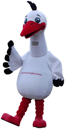 Strój pluszowy Bocian #Zatrzymaj bociana