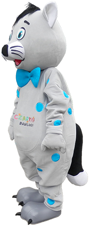 Stroje reklamowe maskotki Elabika Kot Kropek Czary Mary Bawilandia