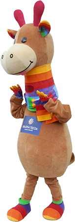 Stroje reklamowe z Galerii Tęcza, czyli Żyrafa